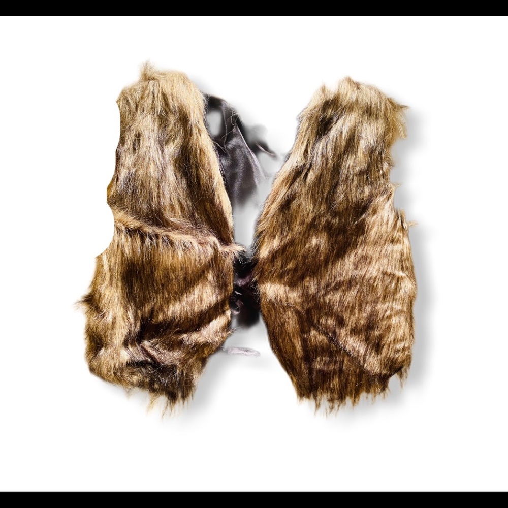 Tan fur vest